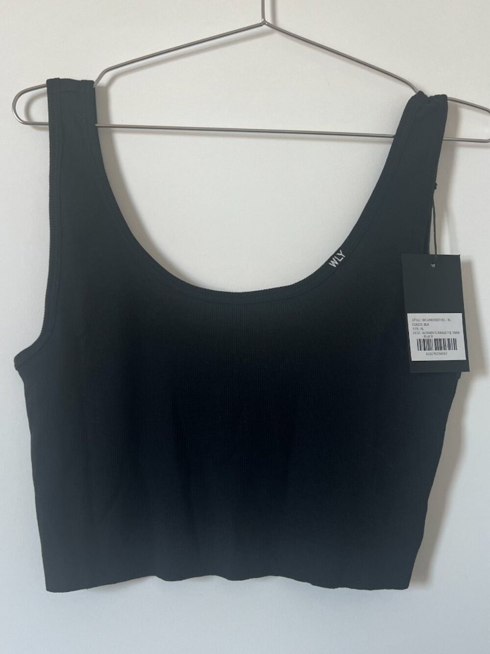 NWT WILLY CHAVARRIA BLACK BRALETTE TANK XL